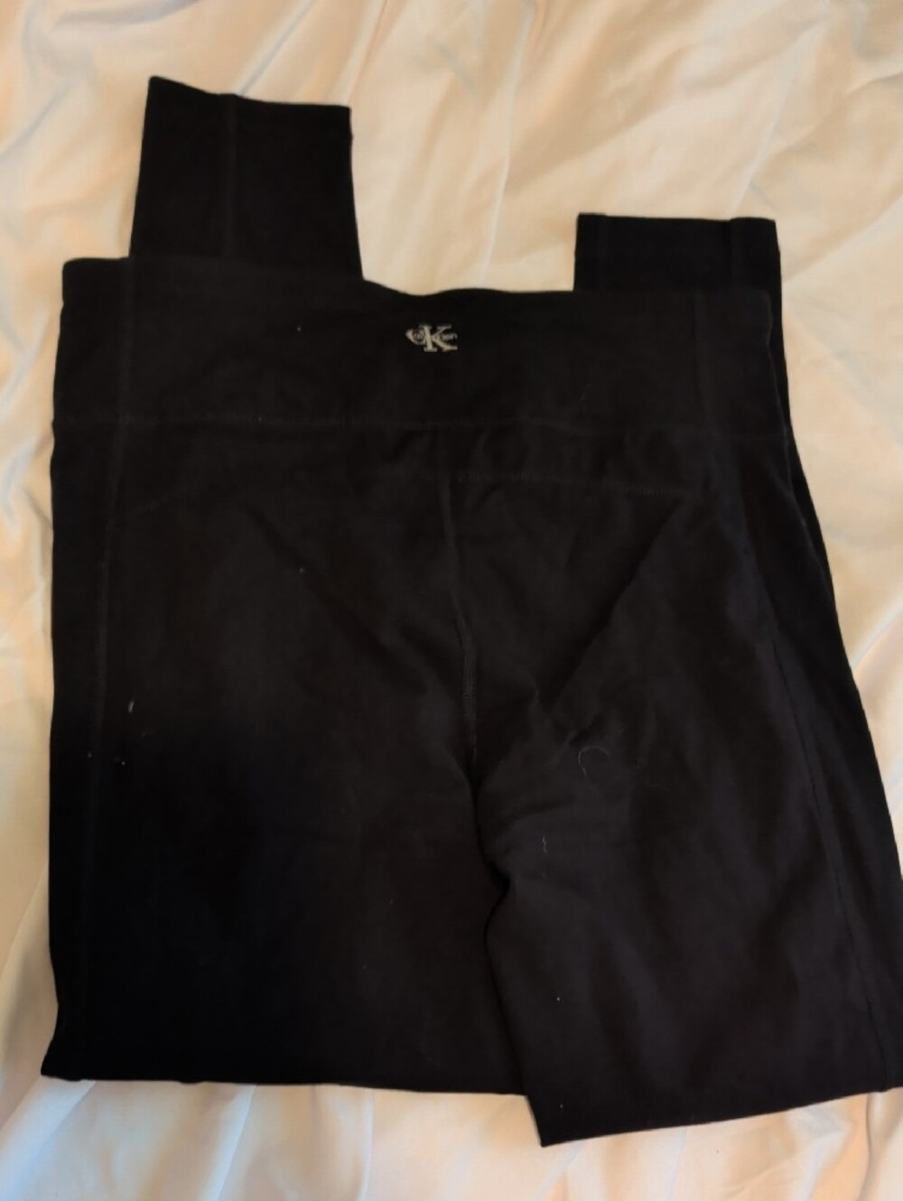 Calvin Klein Black Waistband Leggings With Pockets Small - Picture 4 of 5